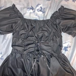 Black goth dress